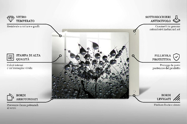 Placă protecție plita Păpădie și rouă