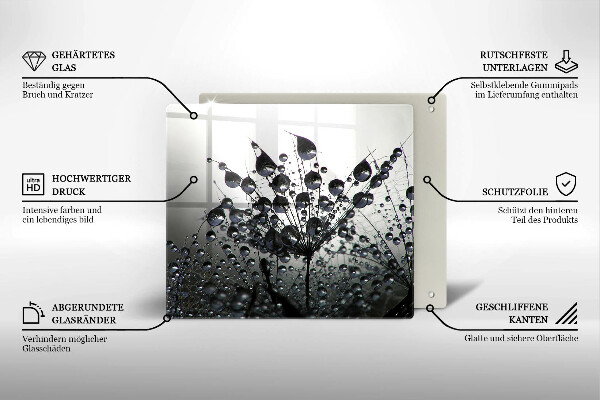 Placă protecție plita Păpădie și rouă