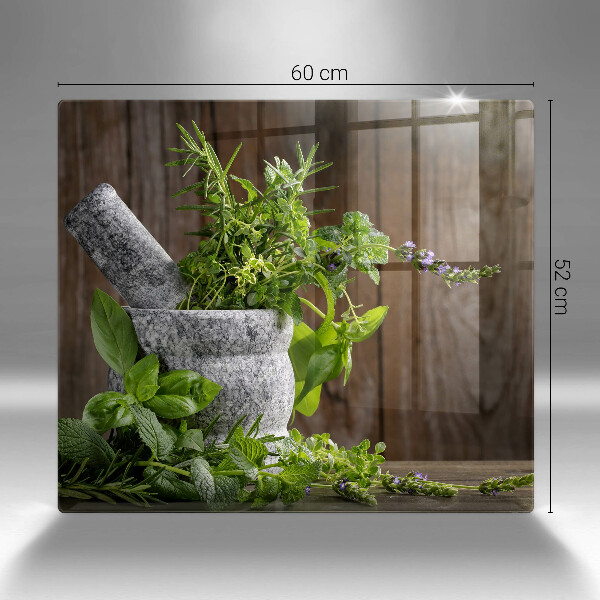 Placă protecție plita Plantează ierburi și lemn