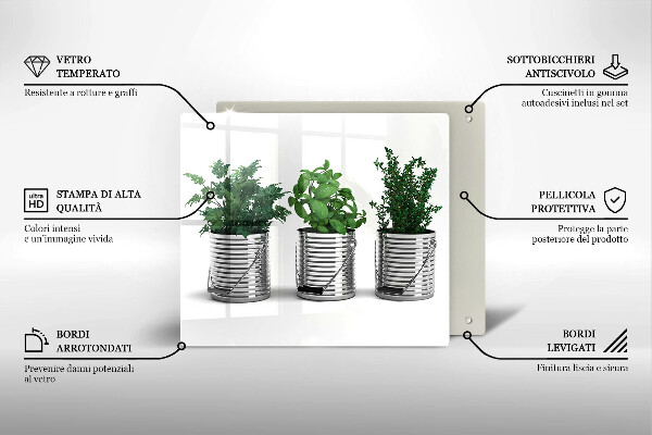 Placă protecție plita Ghivece cu plante medicinale