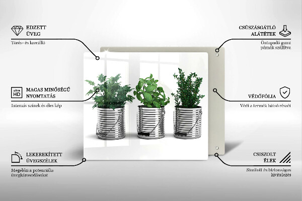 Placă protecție plita Ghivece cu plante medicinale