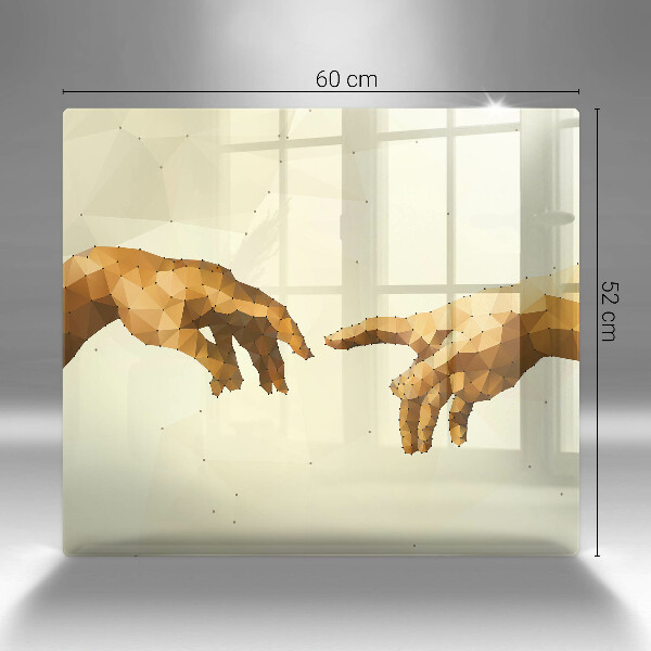 Placă protecție plita Crearea mâinilor lui adam