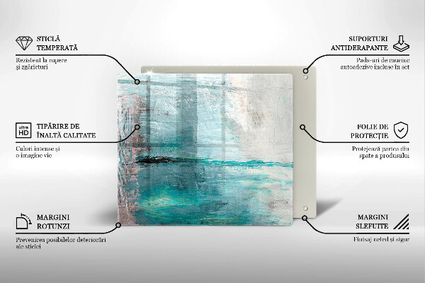 Placă protecție plita Vopsea fundal de abstractie