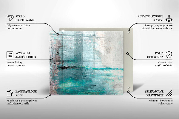 Placă protecție plita Vopsea fundal de abstractie