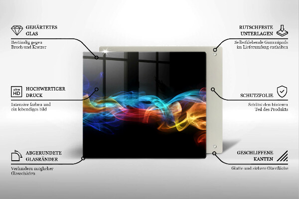 Placă protecție plita Fum colorat