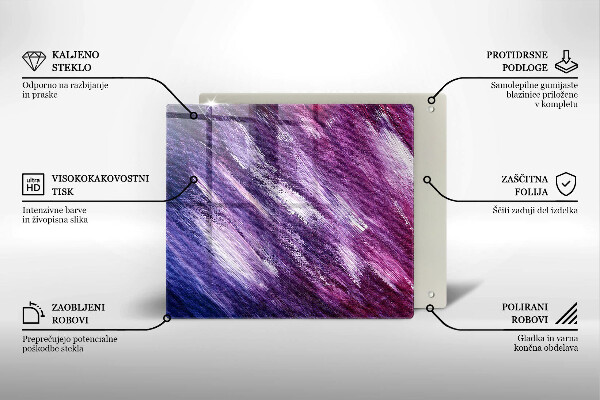 Placă sticla protectie aragaz Abstracția vopselei