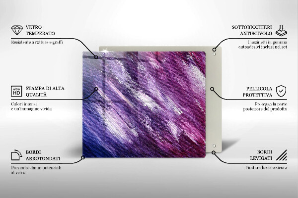 Placă sticla protectie aragaz Abstracția vopselei