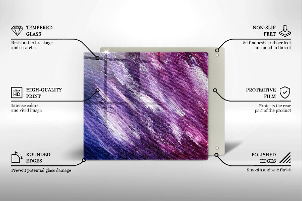 Placă sticla protectie aragaz Abstracția vopselei