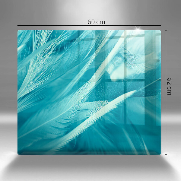 Placă sticla protectie aragaz Pene delicate