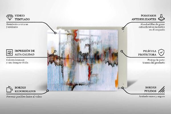 Placă protecție plita Vopsele de abstractie
