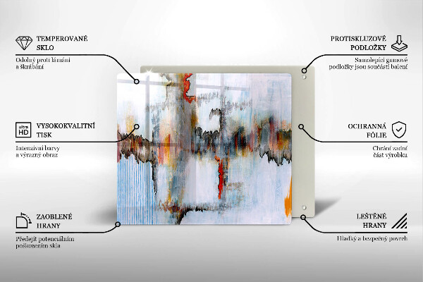 Placă protecție plita Vopsele de abstractie