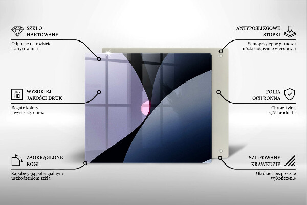 Placă protecție plita Forme abstracte