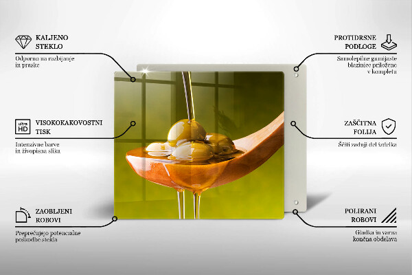 Placă protecție plita Ulei de măsline și măsline