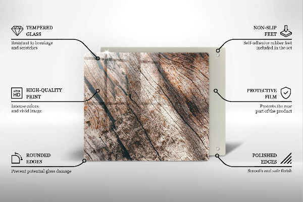 Placă protecție plita Structura din lemn