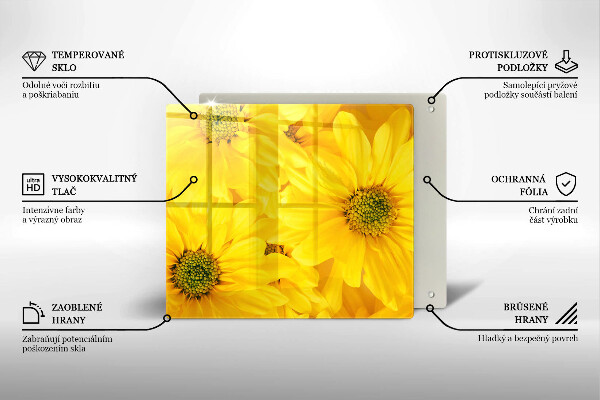 Placă protecție plita Petale de flori
