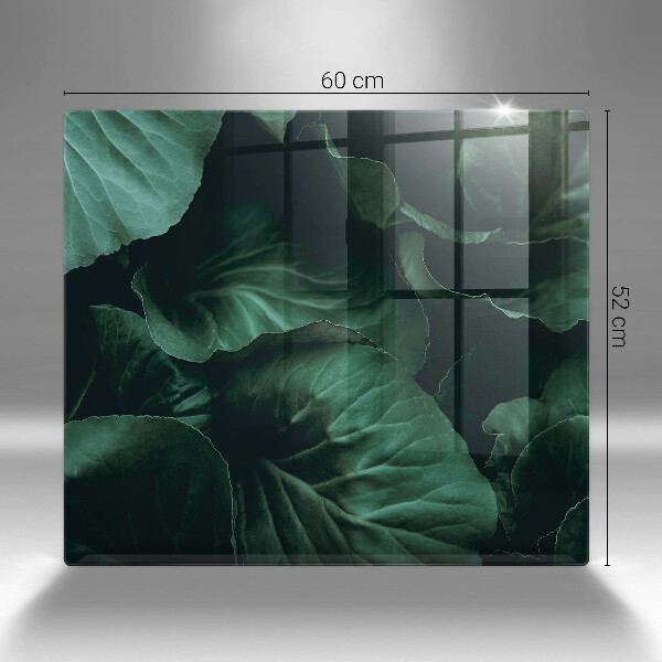 Placă protecție plita Frunze sălbatice întunecate