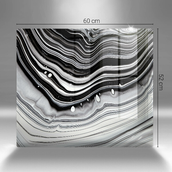 Placă sticla protectie aragaz Abstracția cernelii