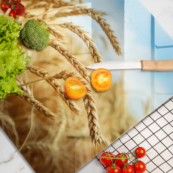 Placă sticla protectie aragaz Spice de cereale în câmp