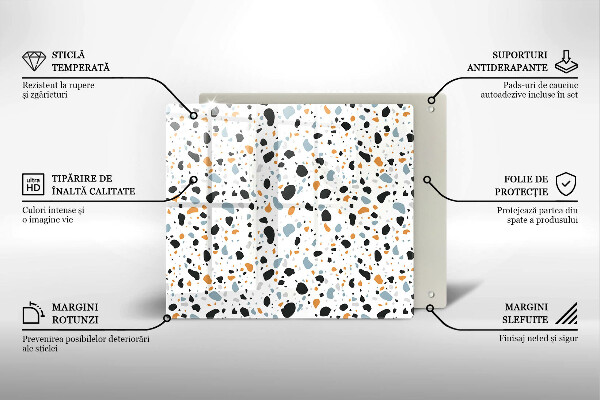 Placă sticla protectie aragaz Gresie decorativa