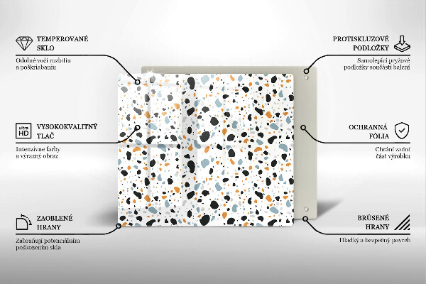 Placă sticla protectie aragaz Gresie decorativa