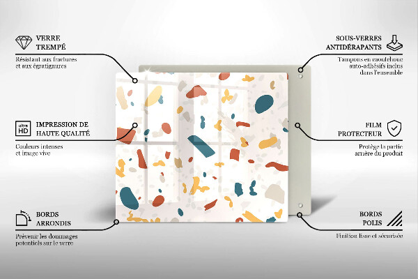 Placă sticla protectie aragaz Gresie decorativa