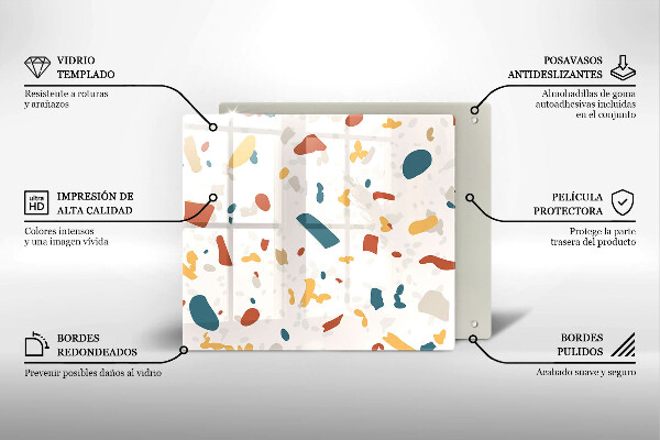 Placă sticla protectie aragaz Gresie decorativa