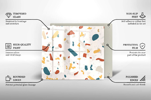 Placă sticla protectie aragaz Gresie decorativa