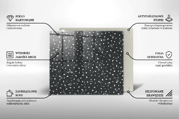 Placă sticla protectie aragaz Piatra decorativa