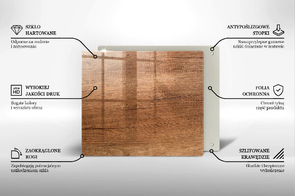 Placă protecție plita Textura lemnului