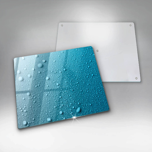 Placă sticla protectie aragaz Picaturi de apa