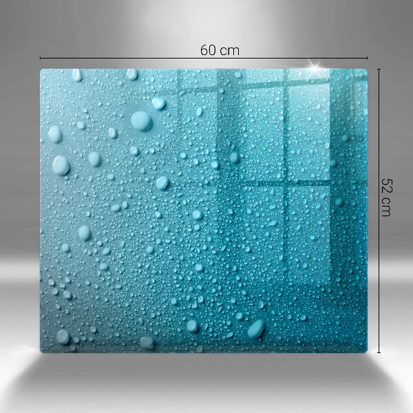 Placă sticla protectie aragaz Picaturi de apa