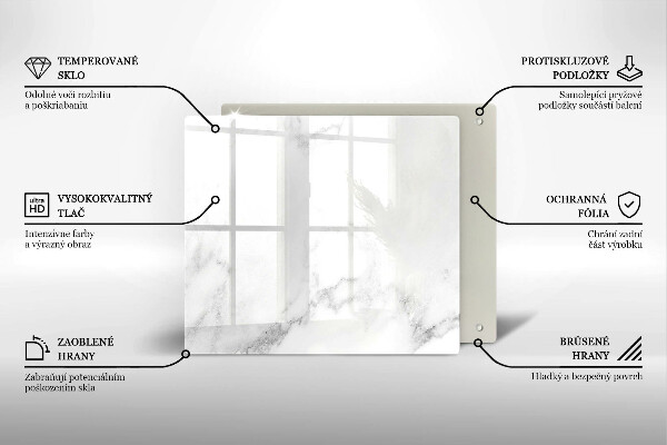 Placă sticla protectie aragaz Marmură modernă