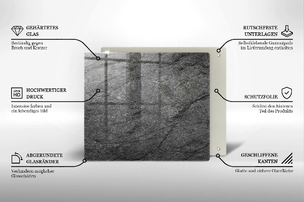 Placă protecție plita Textura de piatră