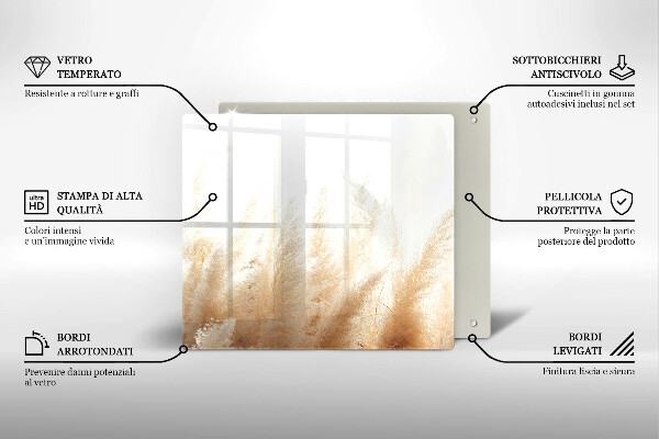 Placă protecție plita Iarbă de pampas