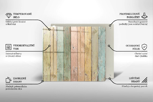 Placă protecție plita Plăci vintage colorate