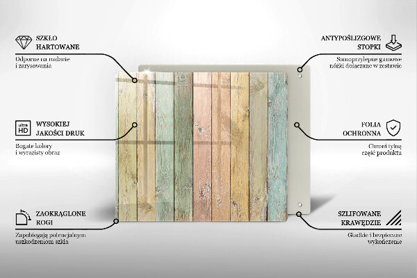 Placă protecție plita Plăci vintage colorate