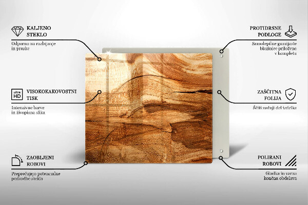 Placă protecție plita Textura placă de lemn