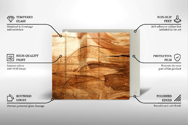 Placă protecție plita Textura placă de lemn