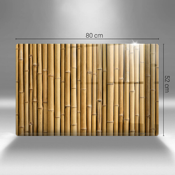 Placă sticla protectie aragaz Natura boho bambus