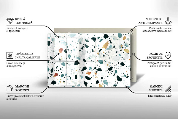 Placă din sticla protectie plita Gresie usoara