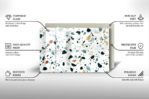 Placă din sticla protectie plita Gresie usoara