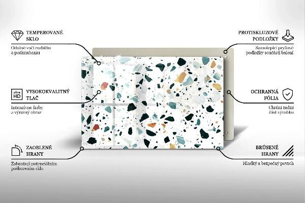 Placă din sticla protectie plita Gresie usoara