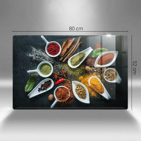 Placă sticla protectie aragaz Condimente de bucătărie