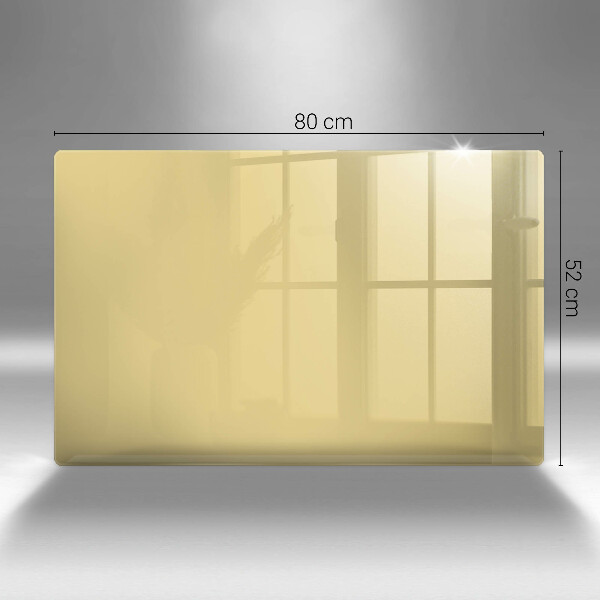 Placă sticla protectie aragaz Galben