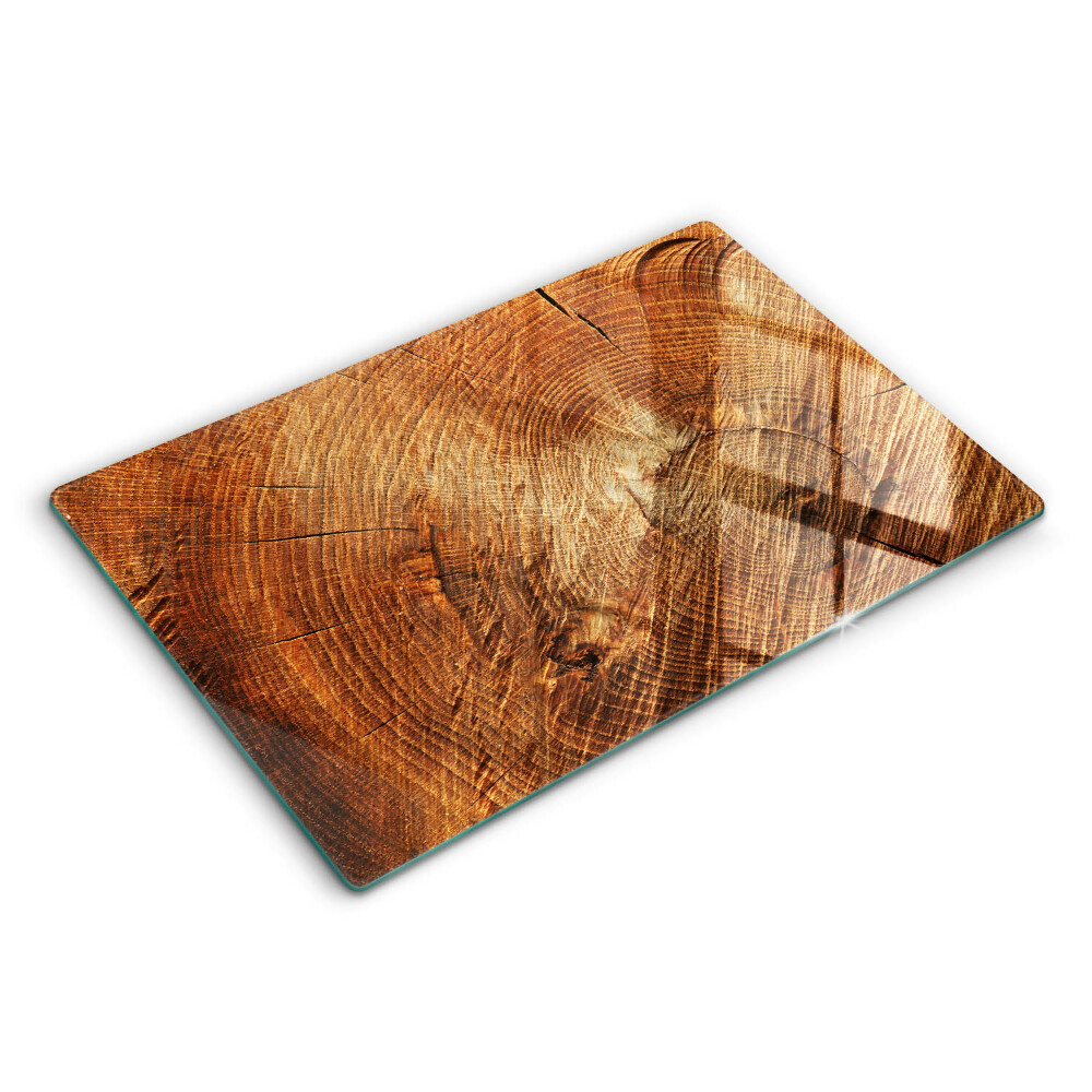 Placă sticla protectie aragaz Granul de lemn al copacului