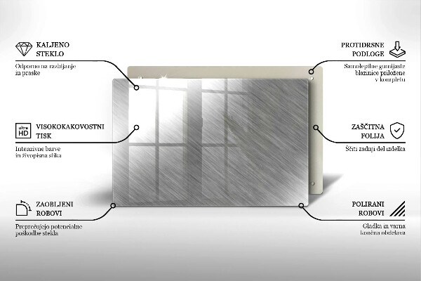 Placă sticla protectie aragaz Fundal cu textură metalică