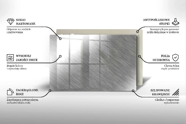 Placă sticla protectie aragaz Fundal cu textură metalică