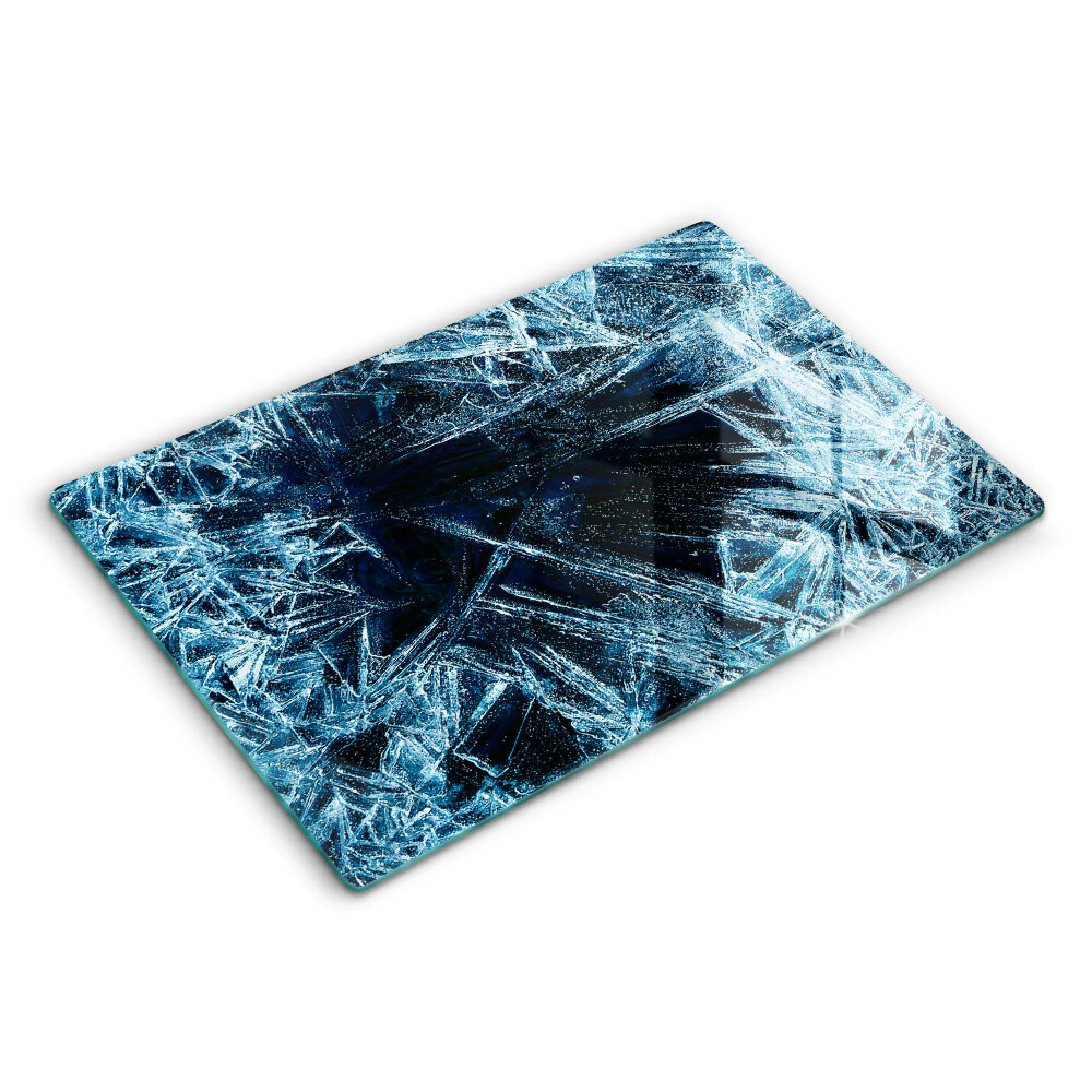 Placă din sticla protectie perete Structură de gheață ascuțită
