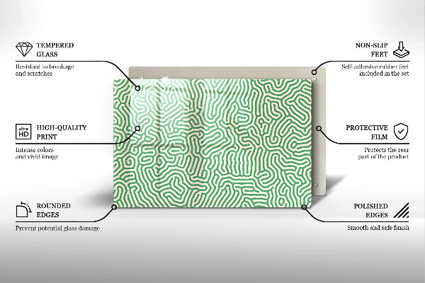 Placă sticla protectie aragaz Linii abstracte