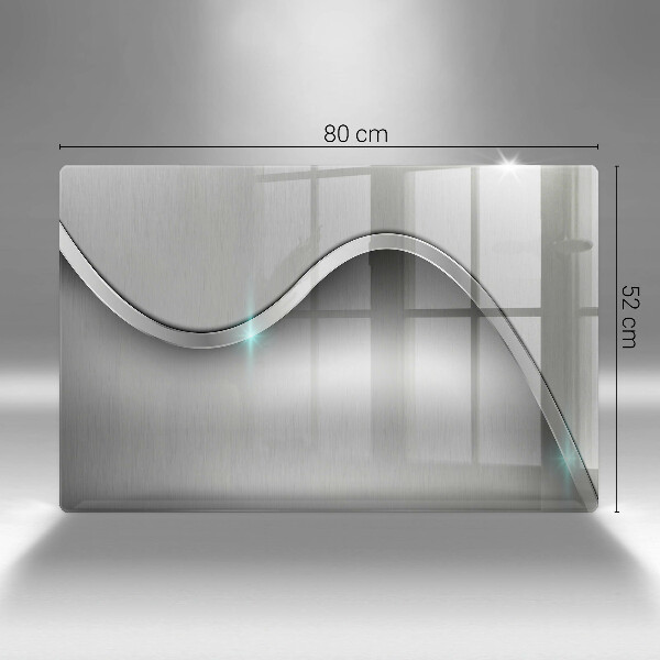 Placă din sticla protectie perete Abstracția metalului